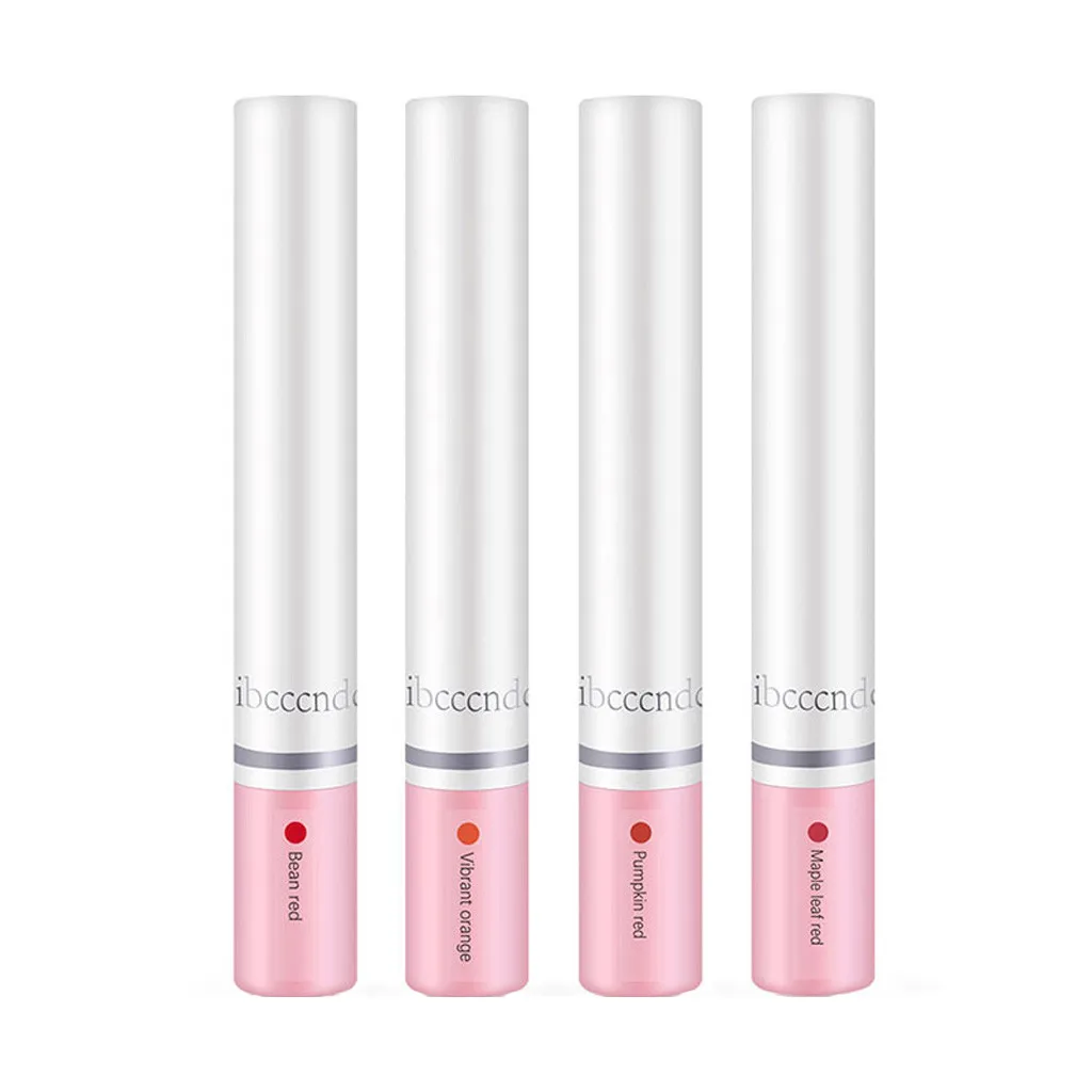 IBCCCNDC Matte Cigarette Lipstick Pack Set 4 Colors Lip Stick Long Lasting Waterproof Matt Lip Stick Tube Nude Red Lips Makeup