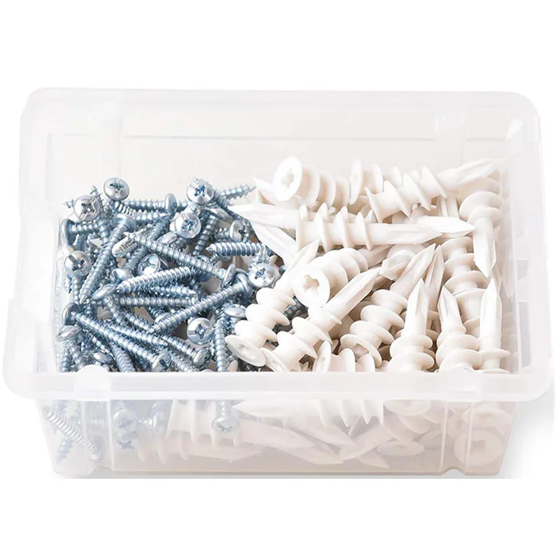 

Plastic Self Drilling Drywall Anchors with Screws Kit, 65 Set Hollow Wall Anchors Set