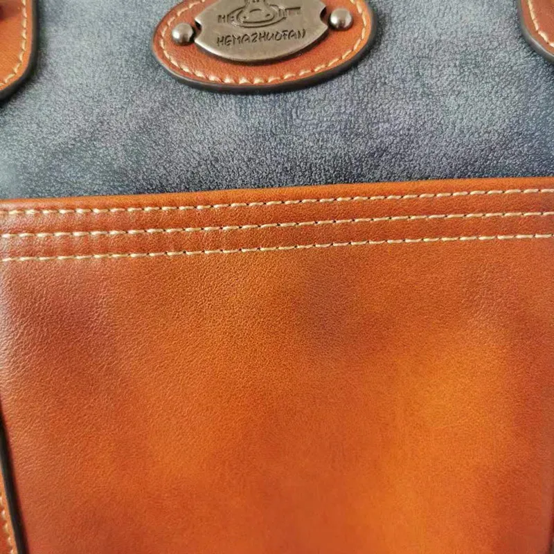 Scrub Women Genuine Leather Handbags Vintage Luxury Ladies Hand Bags Tote Retro Large Capacity Women Shoulder Bag