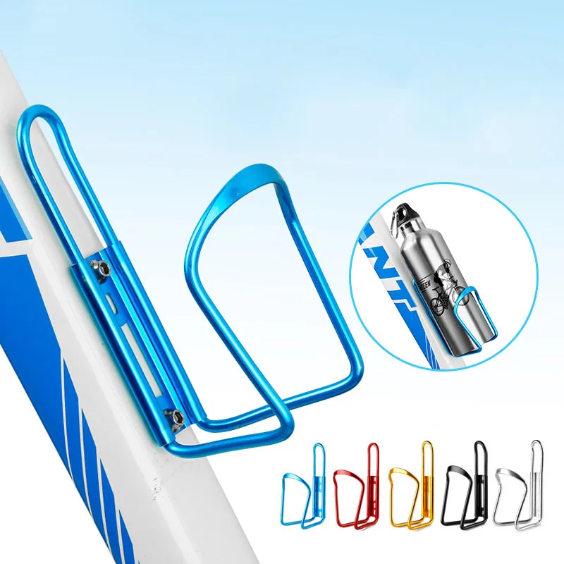 Aluminum Alloy Bicycle Water Bottle Holder Mountain Bike Bottle Can Cage Bracket Cycling Drink Water Cup Rack Cycle Accessories