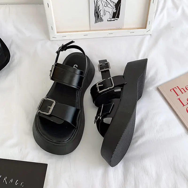 Fashion platform sandals women summer shoes buckle Slides casual sandals women's sports shoes summer sandalia mujer women sandals