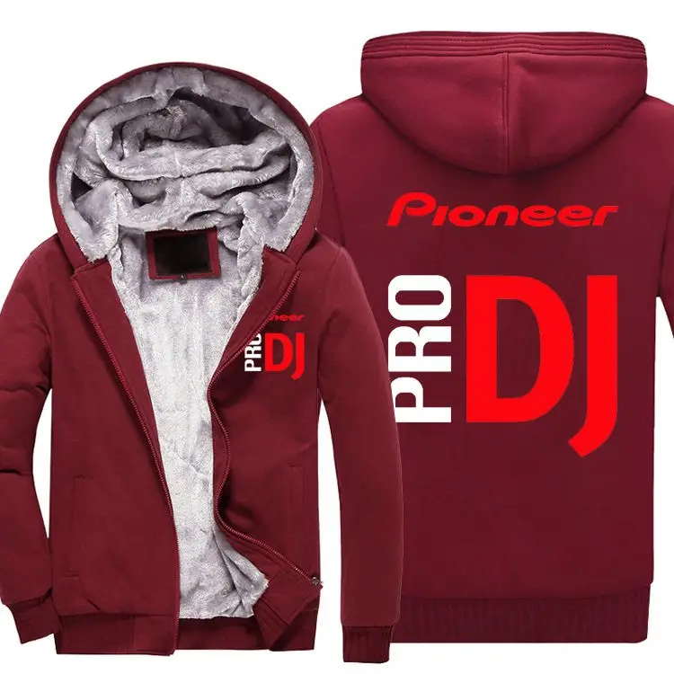 DJ Pioneer PRO куртка Мужская Уличная Толстовка с длинным рукавом Толстая теплая шерстяная куртка Мужские куртки зимнее пальто