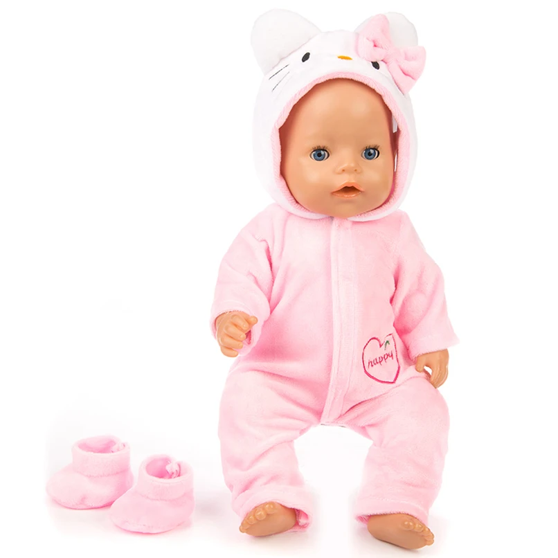Подходит 18 дюймов 43 см Кукла Одежда Аксессуары для новорожденных розовый меховой хвост Единорог одежда для ребенка праздничный подарок - Цвет: Q-108
