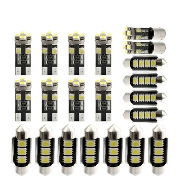 

21X Interior LED Reading e Light T10 BA9S 5050 Cool White Bulb Bright Replace