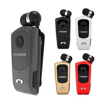 

F920 Retractable Wireless Bluetooth Earphones Handsfree Headset Stereo Headphone Clip Mic Phone Call Portable