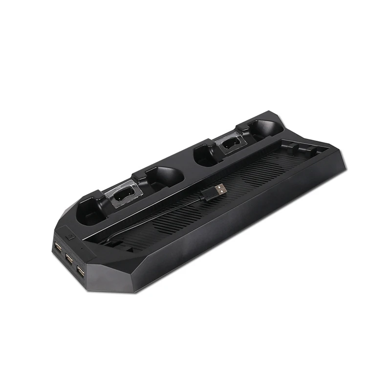 Вертикальная подставка для PS4 Slim/Pro с охлаждающим вентилятором двойная зарядная