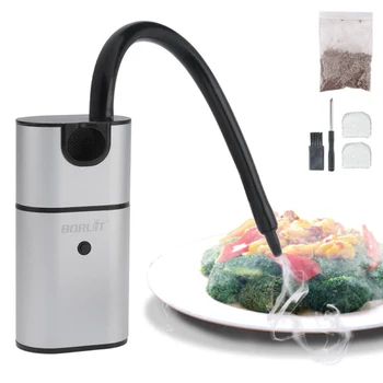 

Portable Food Cold Smoke Generator Smoking Gun Molecular Cuisine Meat Burn Cooking BBQ Grill Smoker Wood Household Kitchen Tool