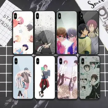 激安 送料iwatobiスイムクラブ電話ケースiphone用強化ガラス5C 6 6s 7 8プラスx Xs Xr 11プロマックス