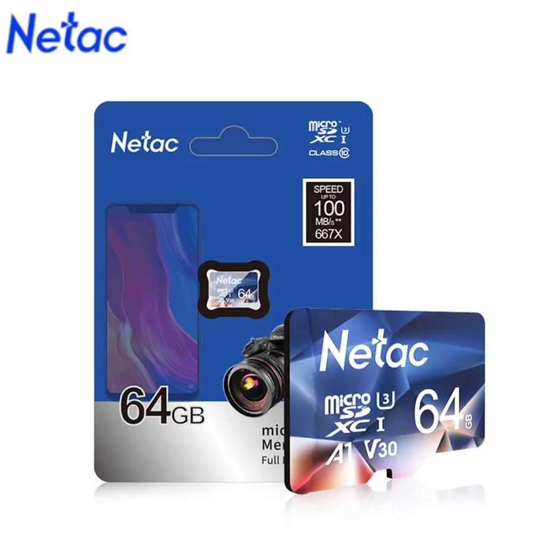 Netac A1 слот для карт памяти 32 Гб оперативной 16 встроенной 100 МБ/с. микро SD карты Class10