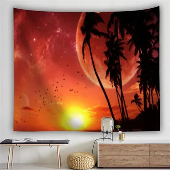 

Tree In The Sunset Decor Psychedelic Tapestry Wall Hanging Indian Mandala Tapestry Hippie Tapestry Boho Wall Cloth