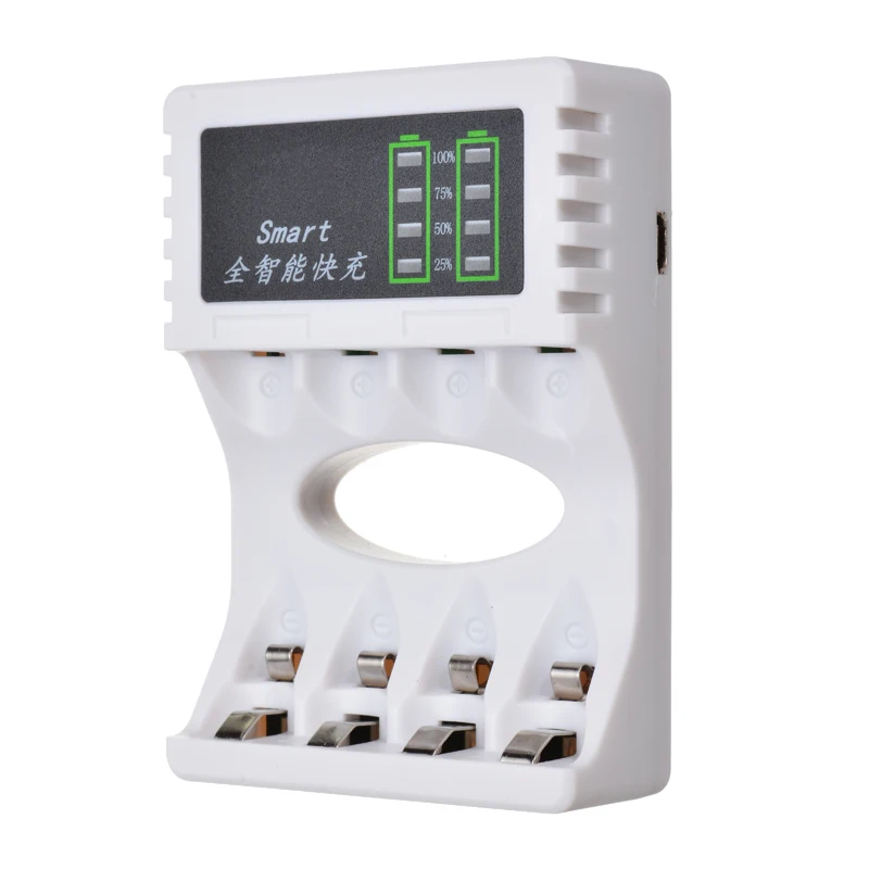 Умное светодиодный для батарей AA/AAA Ni MH/Ni Cd 2 цвета 1 шт.|battery charger smart|battery chargerrechargeable