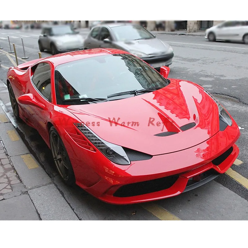 Для Ferrari 458 капот двигателя FRP из углеродного волокна автомобиля передний бампер