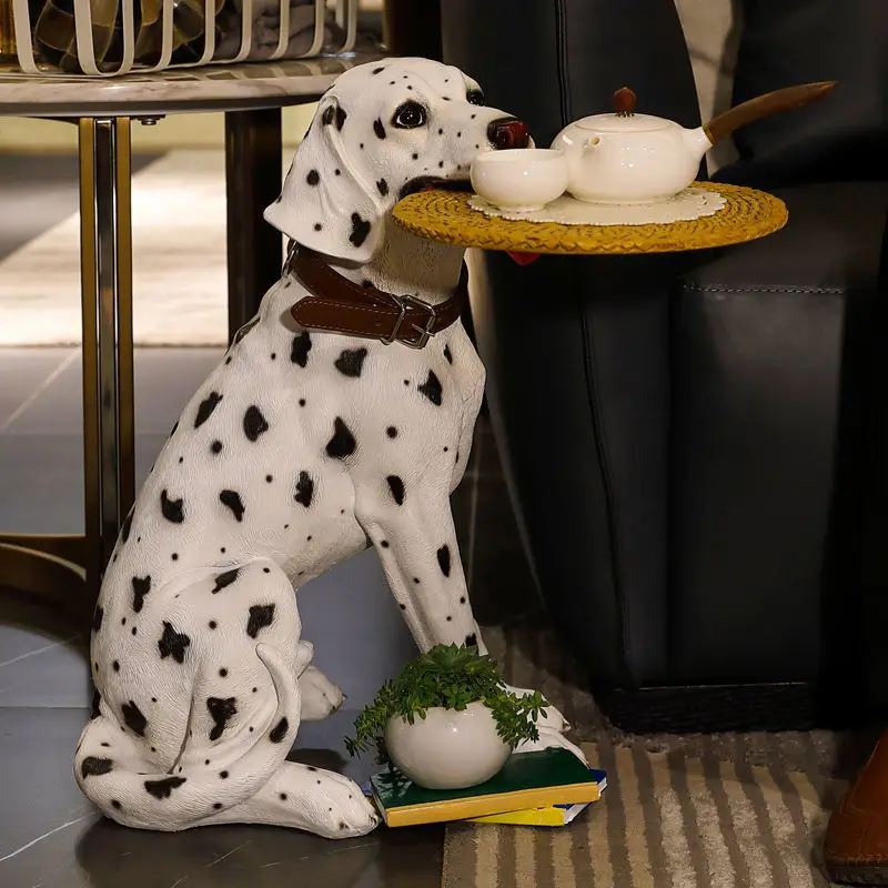 

Nordic Decoration Home Speckle Dog Figurine Home Storage Organization Statue Floor Home Decoration Statue Nordic Home Ornaments