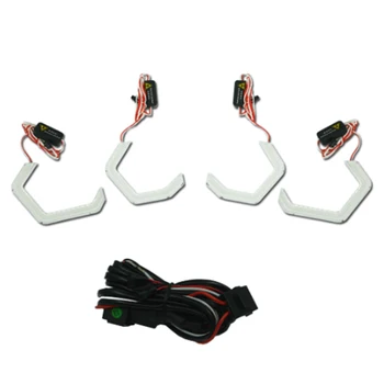 

4x LED Angel Eyes For BMW E90 E93 F30 F35 F10 F18 Car Lights Accessories Tuning Turn Signal Halo Rings 3D DTM LCI Style Acrylic