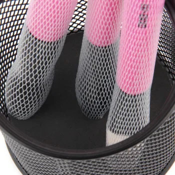 

HOT 10 Pcs/set Useful Makeup Cosmetic Make Up Brush Pen White Netting Cover Mesh Sheath Protectors Guards Sheath Net Hot New