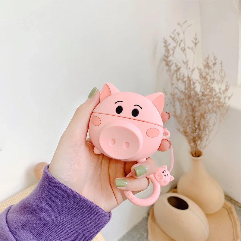 Чехол для 3D наушников Airpods Pro мягкий силиконовый чехол наушников/Earpods Apple Air pods