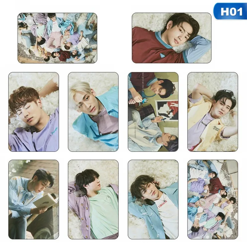 10 шт./компл. Kpop GOT7 по настоящее время: вы Фотокарта фото Stikcy карты для студентов с украшением в виде кристаллов карты Стикеры