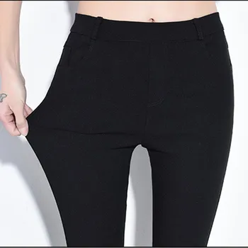 

2019 women trousers women Korean version of nine trousers women black feet pants show thin pencil pants women pants