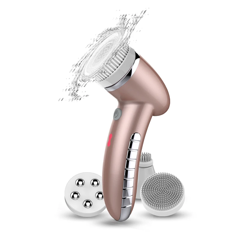 

4 in 1 Electric Cleansing Instrument Wash Face Vibrating Wash Artifact Pore Cleaning Beauty Instrument Wash Massage Instrument