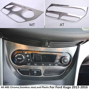 

High quality For Ford Kuga 2013 2014 2015 2016 Car Middle Console Temperature air-condition Volume navigation switch trim frame