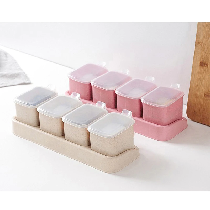 YARNOW Condims 1 Set Kitchen Jar Seasoning Bottles Seasoning Box Seasoning  Jars Condiment Storage Container Condiment Container Seasoning Box with