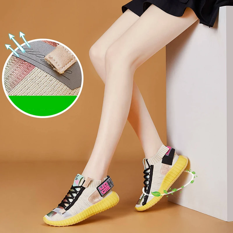 

2019 Fahion Women Sneakers Chunky Jelly Shoes Ladies Platform Lace Up Black Beige Off White Tennis Trainers Casual Dad Shoes