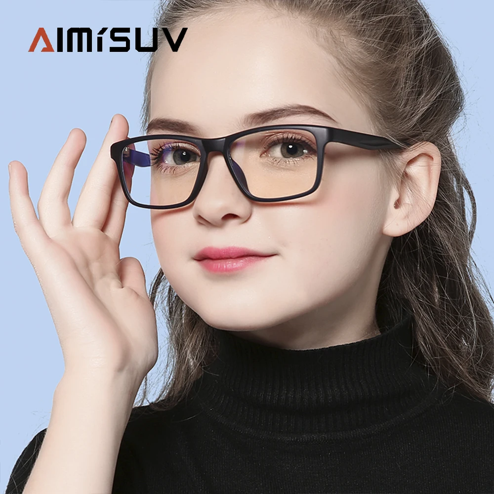 AIMISUV модные очки детский анти синий светильник блокирующая оптическая оправа