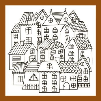 

ZATBWS Building house Clear Stamps For DIY Scrapbooking/Card Making/Album Decorative Rubber Stamp Crafts