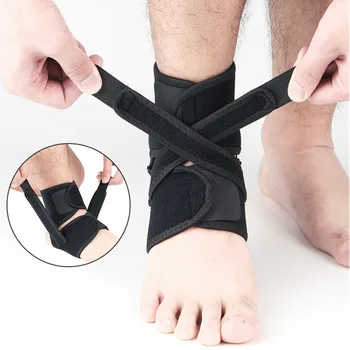 Verstelbare Sport Enkel Ondersteuning Ademend Neopreen Compressie Strap Mouwen Brace Protector Gym Fitness Pijn Letsel Herstel