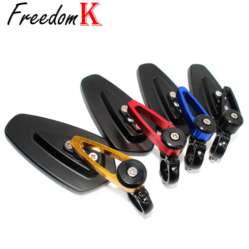 CNC 오토바이 백미러 범용 투명 유리 스쿠터, Z250 Z300 Z650 Z750 Z800 Z900 Z900RS Z1000 Z1000SX 7/8 인치 22mm