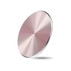 Enhanced Magnetic Metal Plate for Phone Holder - Sleek Iron Sheet Accessory for Secure Attachment (Pink golden)