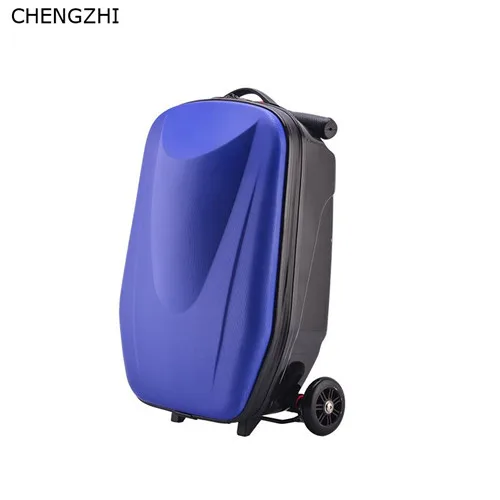 CHENGZHI, 20 дюймов, ленивый скутер, чемодан, алюминиевый сплав, чехол на колесиках, для взрослых, багаж для путешествий - Цвет: 4