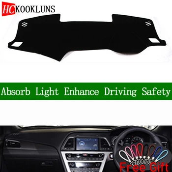 

For Hyundai Sonata 9th 2015 2016 2017 2018 Right Hand Drive Dashboard Cover Car Stickers Dash Mat Carpet Interior Accessories