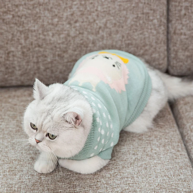 Wool Pet Cat Clothes for Cats Sweater Christmas Dog Clothes Pet Cat Clothing for Dogs Coat Jacket Chihuahua Yorkshire Ropa Perro