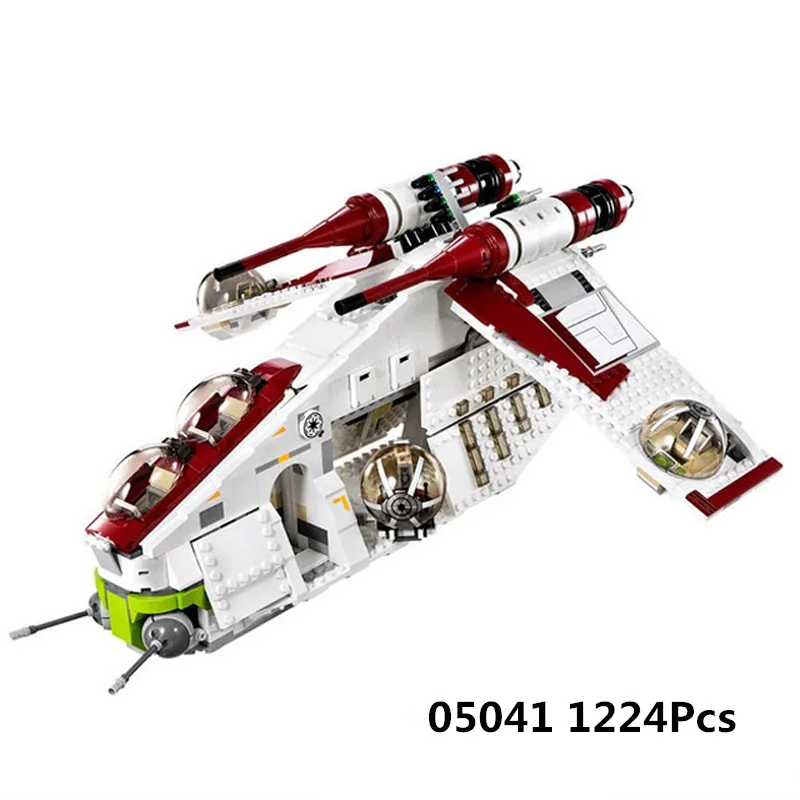 

NEW 1224 Pcs Legoinglys Star Wars Republic Gunship Set Kids Educational Building Blocks Bricks Christmas Gifts for Boys Gift