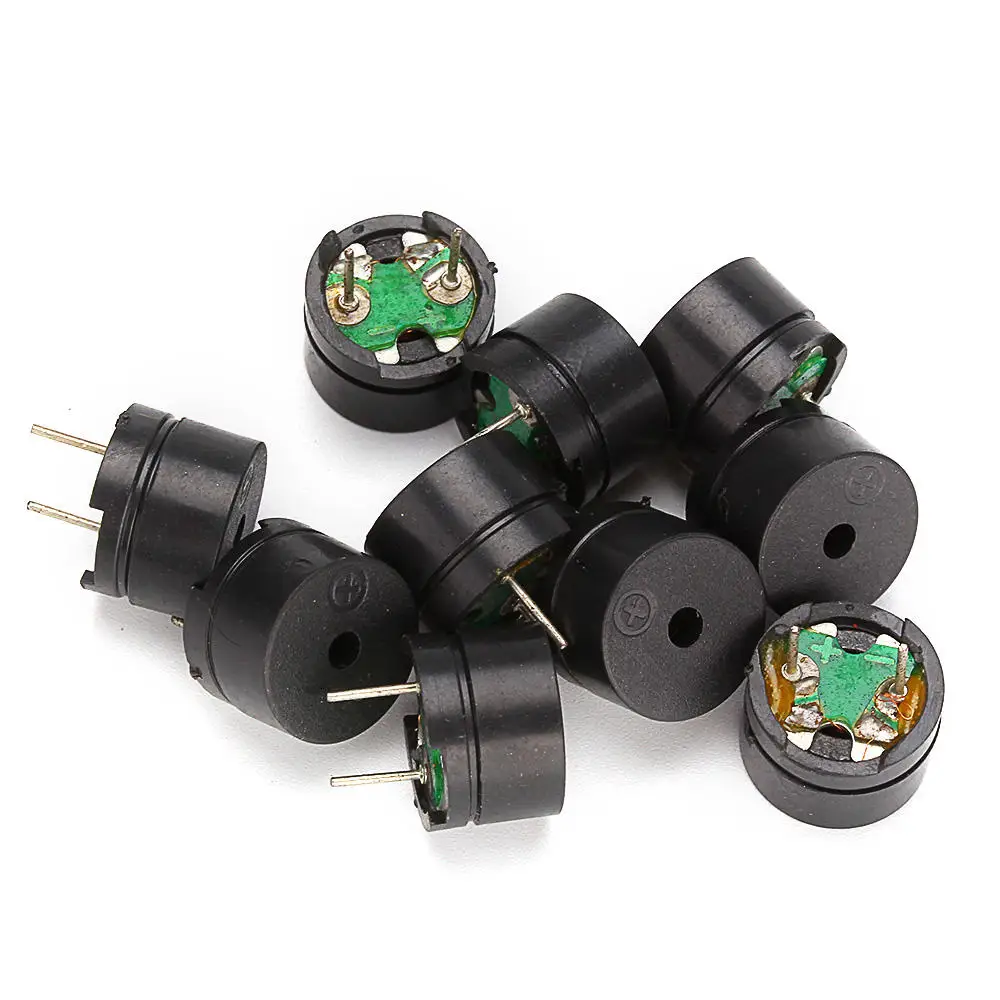 10Pcs Passief Buzzer Ac 12Mm X 8.5Mm 12085 42R Weerstand 3V 5V 9V 12V In Gemeenschappelijk Gebruik Mini Piezo Buzzers Voor Arduino Diy Elektronische