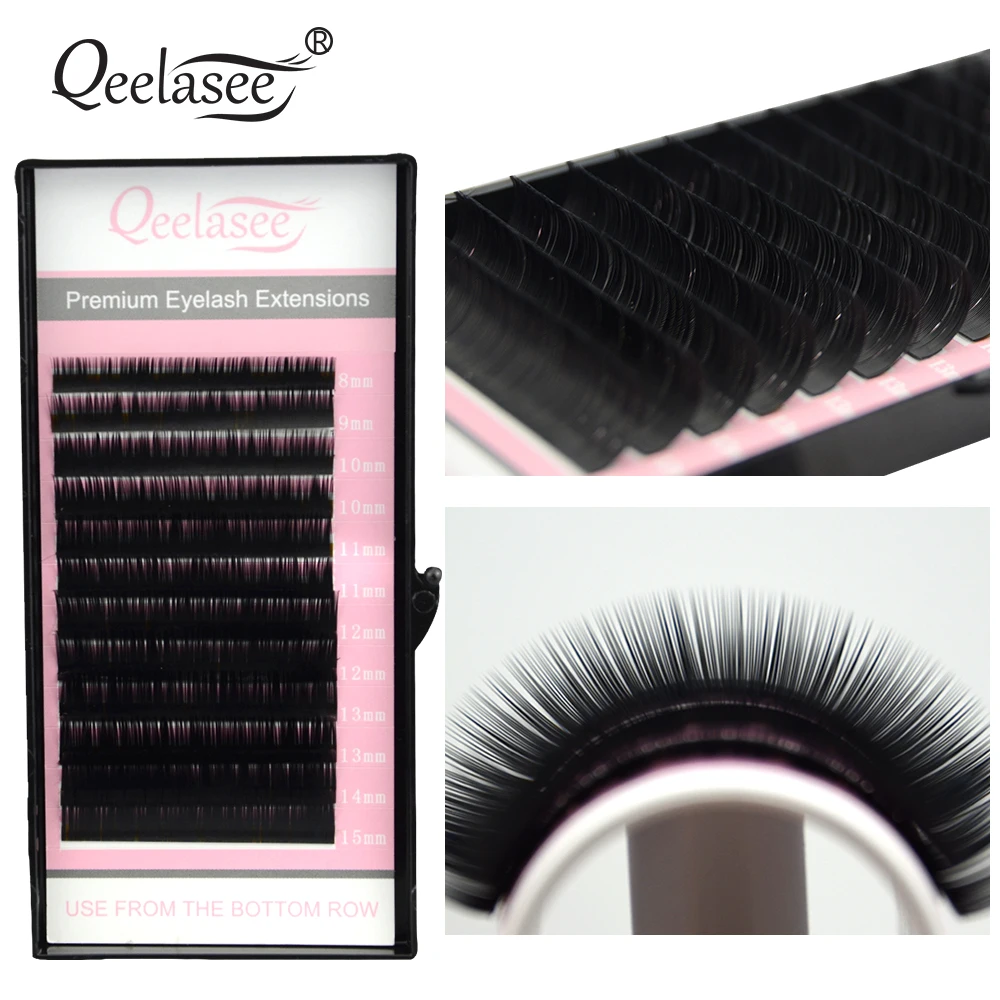 Lash Beauty Lashes1 чехол 0 20 накладные ресницы из норки черные толстые мягкие поддельные