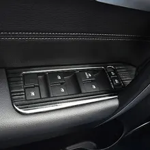 

For Chevrolet Captiva 2007-2019 4pcs Car Window Lift Switch Control Panel Frame Cover Trim Bezel Auto Parts