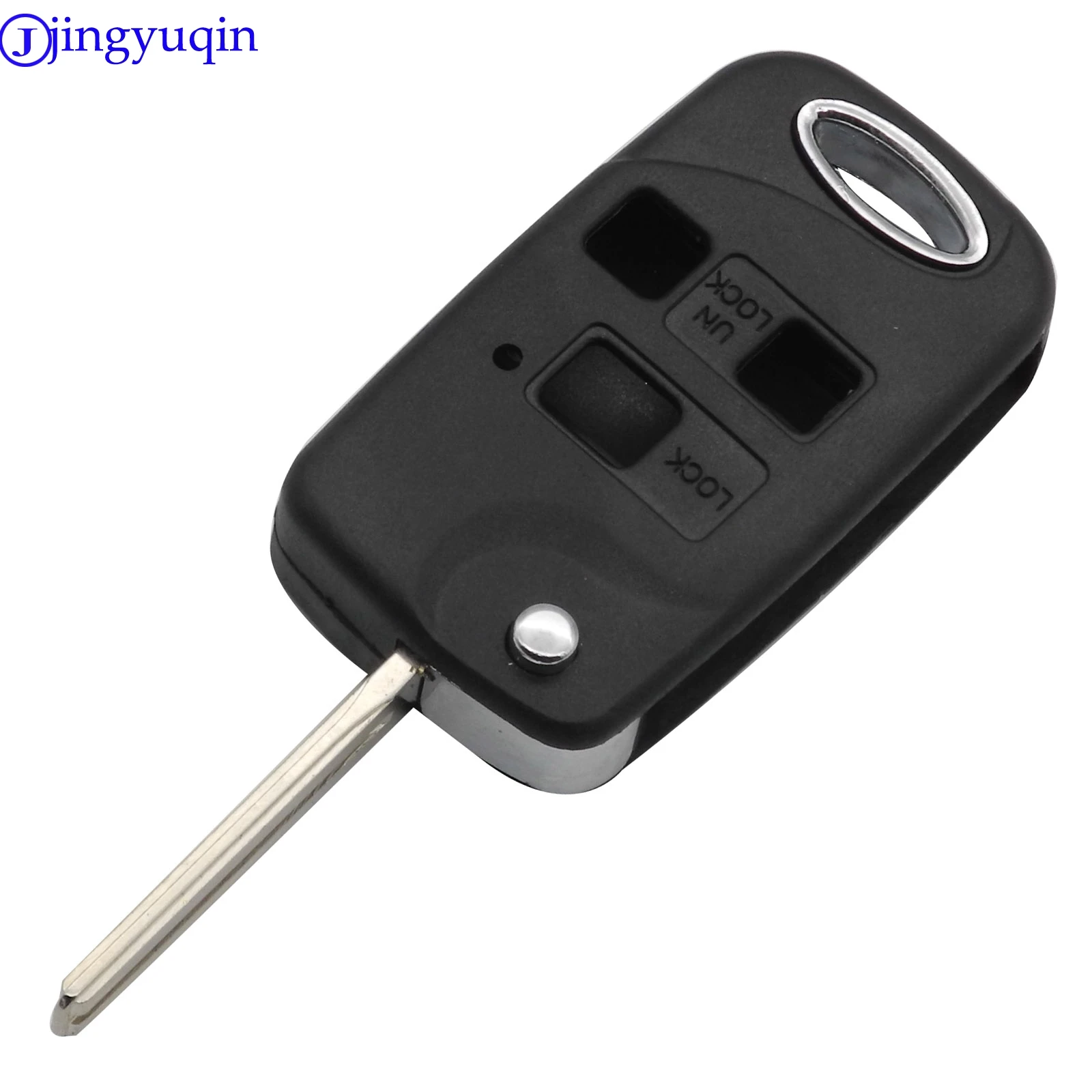 Jingyuqin 2/3 кнопки дистанционного управления Fob модифицированный флип-чехол для ключей для Toyota Corolla Yaris Carina Cruiser Camry Avensis автомобильный чехол для ключей
