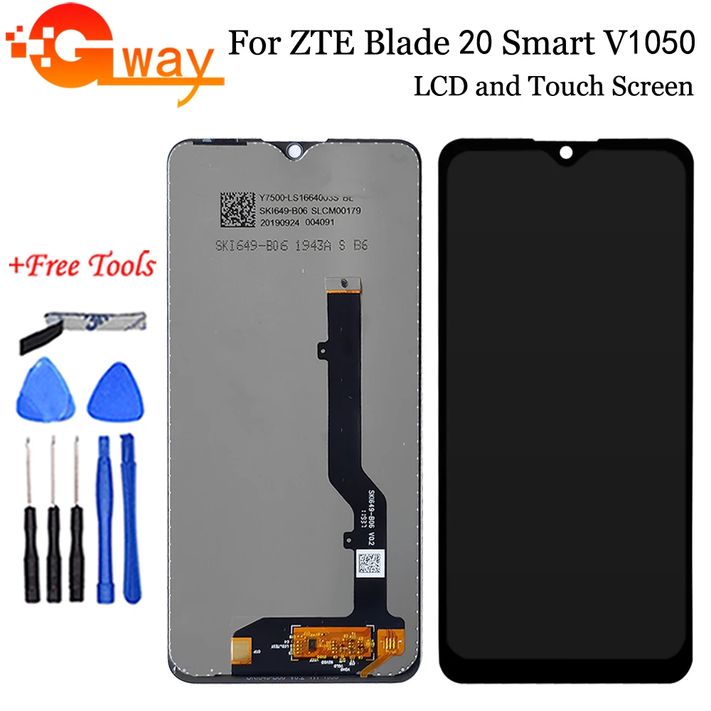 ЖК-дисплей 6 49 дюйма для ZTE Blade 20 Smart V1050 с сенсорным экраном и дигитайзером в сборе