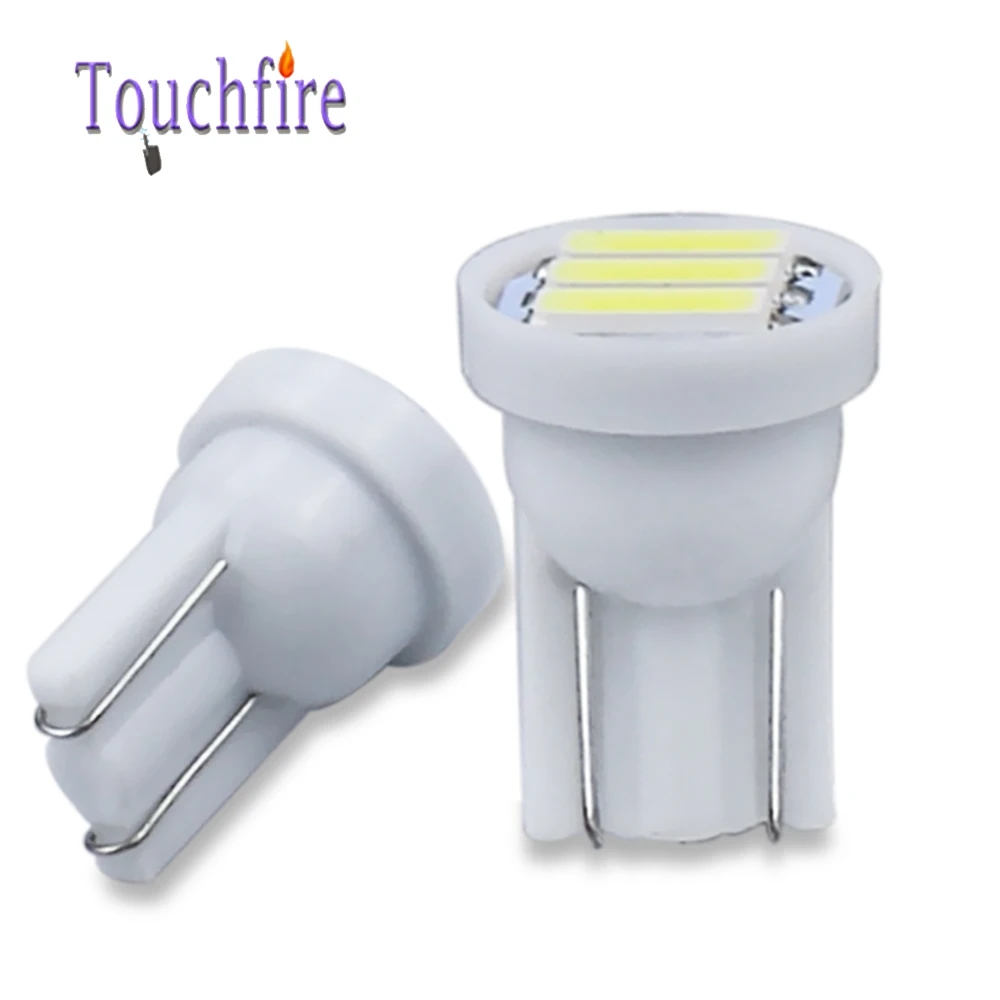 1000 шт. T10 W5W 7020 3SMD светодиодный светильник для салона автомобиля, лампа для чтения с боковым маркером, парковочный светильник, автомобильная лампа белого, синего, розового цвета