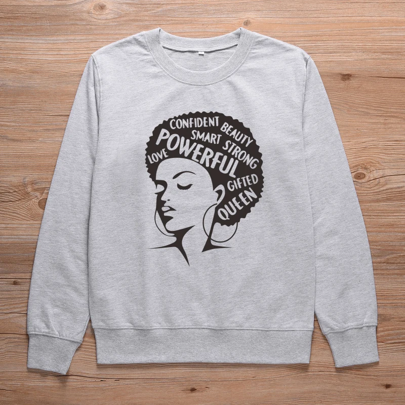 ONSEME афро леди Графический свитер женский наряд христианский Crewneck Толстовка Унисекс уличные пуловеры Толстовка спортивный костюм