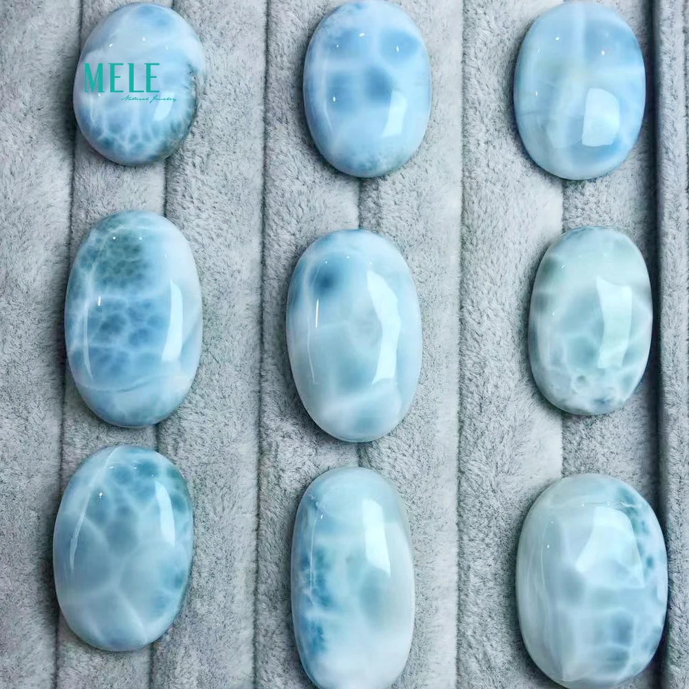 Natural Dominican Larimar sea lines stone naked stone 9~14 gram random Deliver goods