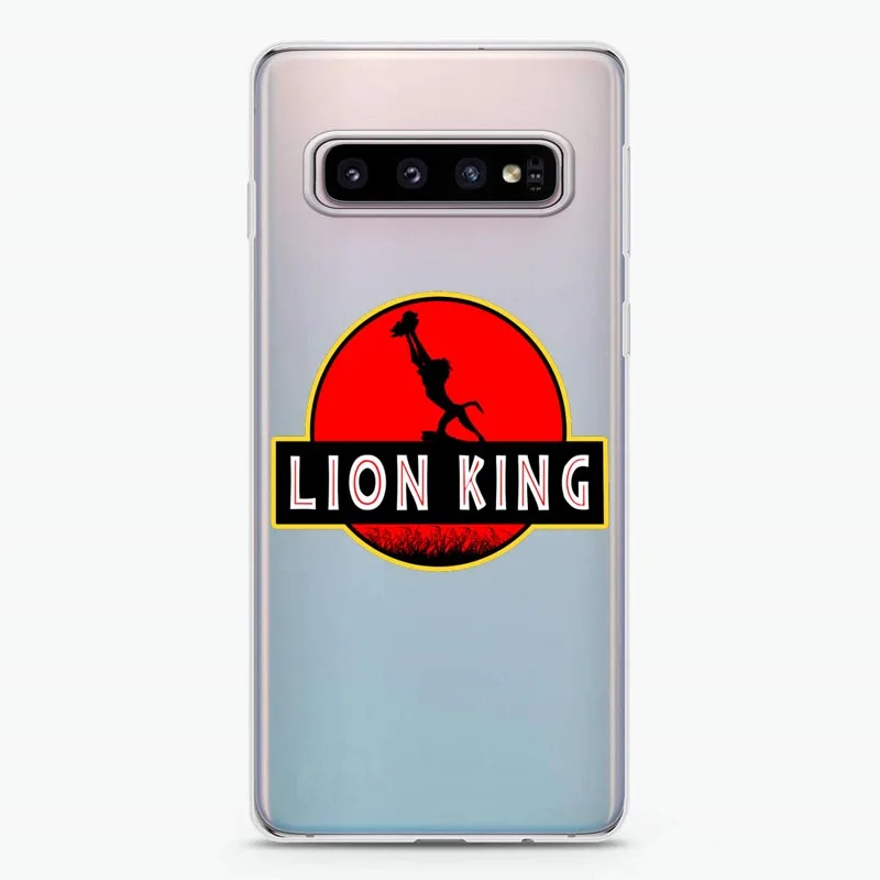 Чехол с изображением короля льва для samsung Galaxy S5 S6 S7 Edge S8 S9 Plus Note 9 мягкий мультяшный чехол для samsung Galaxy S10 Lite S10Plus