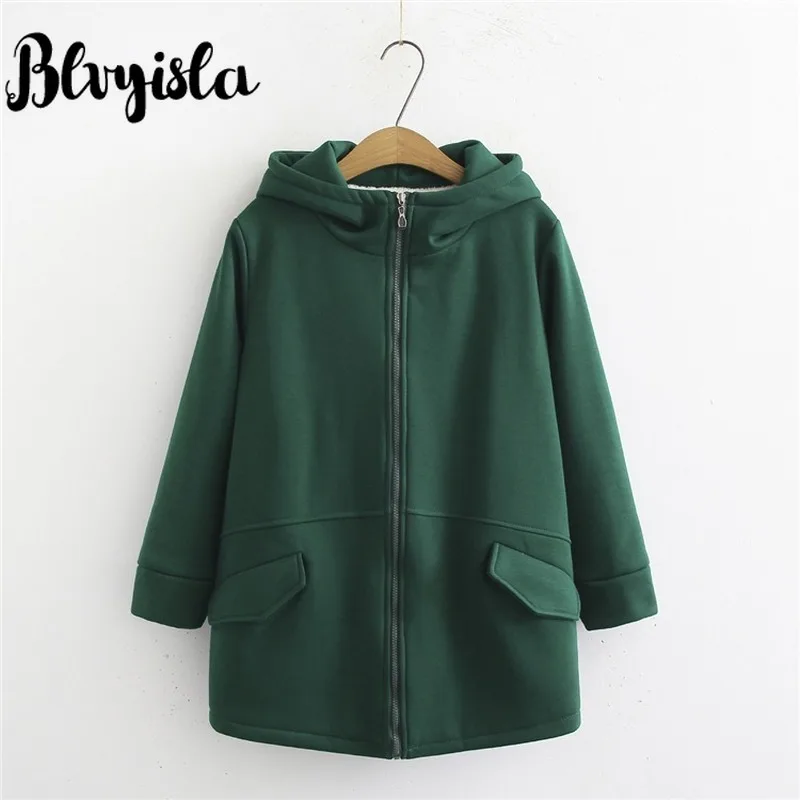 Aisa 6XL Oversize Lamb Woollen Thicken Warm Hoody