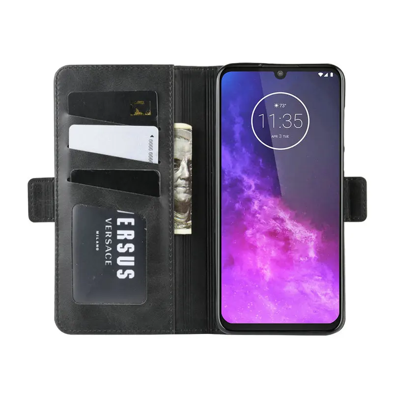 Для Motorola One Zoom кошелек чехол для Moto One Zoom для Motorola One Macro двойной флип Moto G8 Play кожаный чехол для телефона