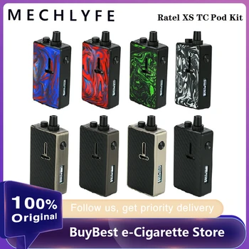 

Hot Sale Mechlyfe Ratel XS AIO 80W TC Rebuildable Pod Kit Powered by single 18650 E-cig Vape Kit with 5.5ml Capacity Cartridge