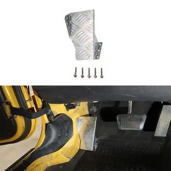 

Car Pedals for Jeep Wrangler TJ 1997-2006 Left Foot Rest Pedal Iron Cover Silver Auto Internal Accessories