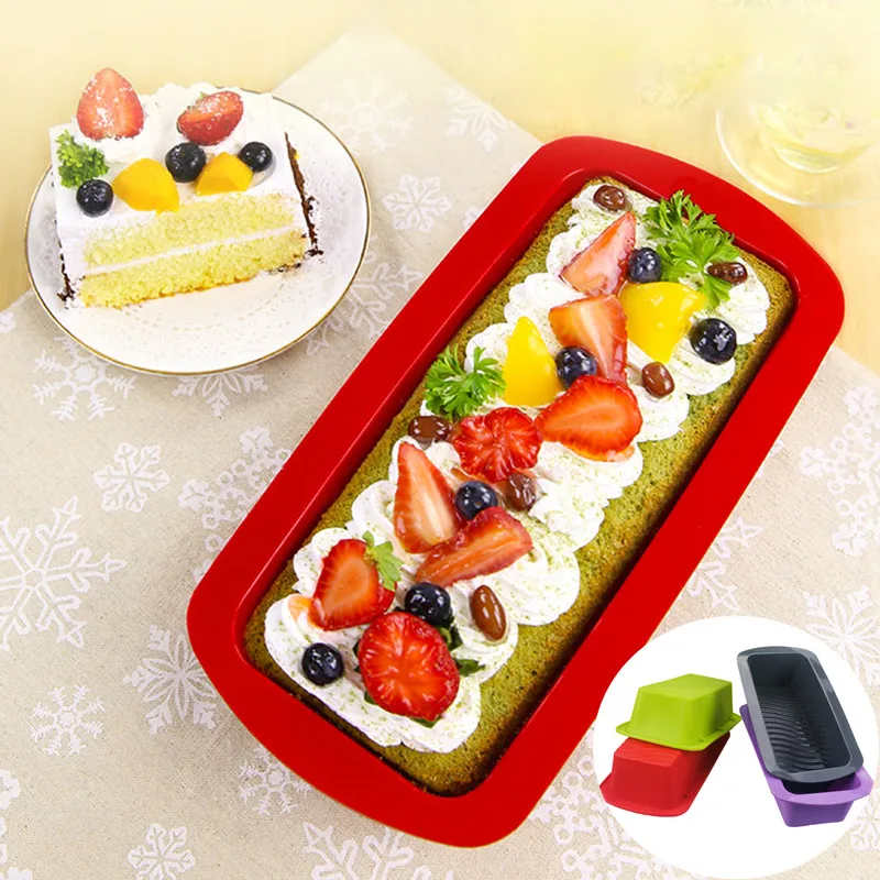 Силиконовая кухонная жаропрочная форма для хлеба, торта, шоколада, лазанья, форма для выпечки