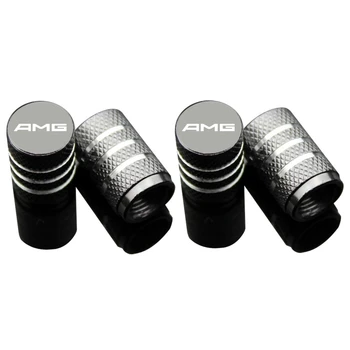 

4pcs For Mercedes Benz AMG W212 W211 W210 GLC GLA E200L metal car wheel tire valve cap protection cover Car accessories
